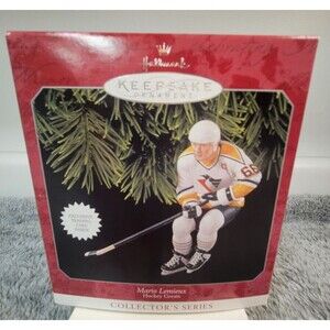 Hallmark Keepsake Ornament Mario Lemieux 1998 NHL Pittsburgh Penguins with Card